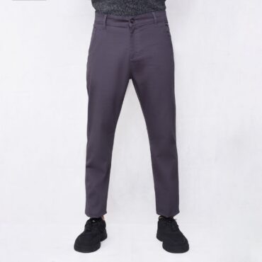 Men's cotton chino pants – slim fit, breathable fabric, ideal for smart casual and formal wear, grey