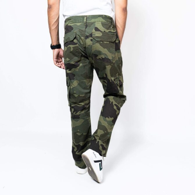 NeotroFits Cargo Trousers Camo (Straight Fit) Green - Image 2